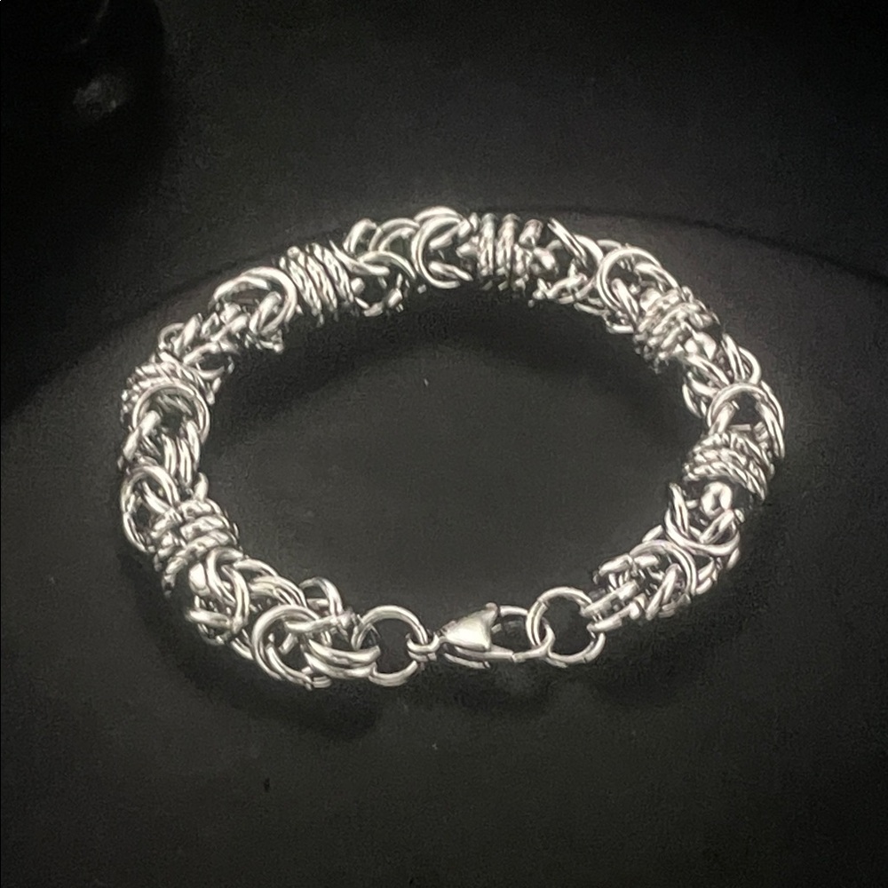 Men's Silver Chain Bracelet